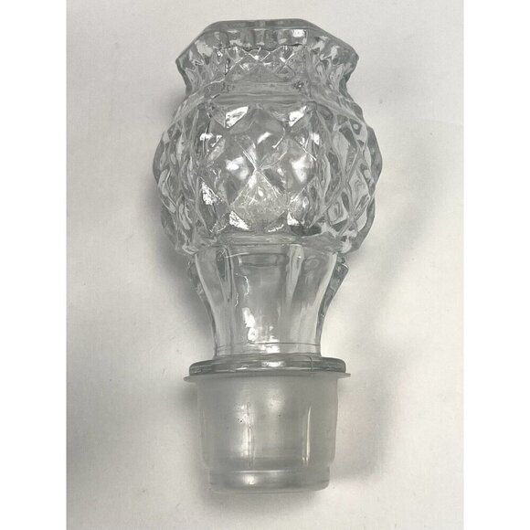 VTG ANCHOR HOCKING Wexford Crystal Glass 15" Wine Liquor DECANTER Bottle EUC - Picture 4 of 6